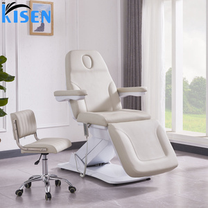 Kisen Hot Selling White pink Beauty Massage Table Electric Spa Treatment Chair Esthetician <b>Bed</b> for Beauty Salon - Product Image 4