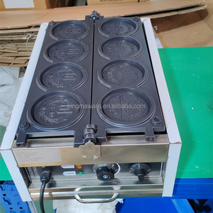 เครื่องทำวาฟเฟิลเหรียญทองคำญี่ปุ่นไฟฟ้า220V 4ชิ้นเค้กคุกกี้อาหารอัตโนมัติ10<span class=keywords><strong>เยน</strong></span>เชิงพาณิชย์ - Product Image 2