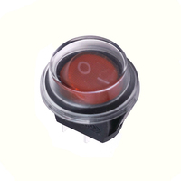 Best-seller d'usine 10A 12V LED bleue interrupteur à bascule rond éclairé