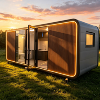 Maisonnette préfabriquée pour jardin, modèle Apple Cabin, moderne et modulaire, pour usage d'appoint (ADU), extension de maison indépendante, espace de vie