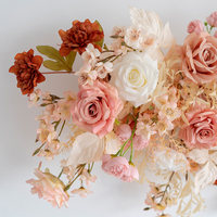 Fleurs artificielles murales pour toile de fond de mariage, vente en gros, conception personnalisée, décoration événementielle, fournisseur d'usine, commande en gros