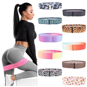 Individuelles Logo Unisex Stoff-Booty-Band für Fitnessstudio und Heimtraining, Gemusterte Polyester-Widerstandsbänder Set - Product Image 2