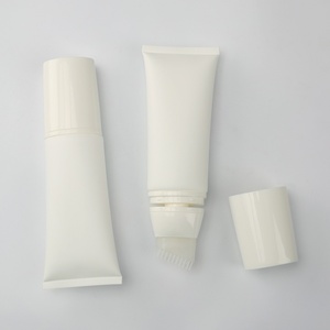 Tubes souples en plastique de 50 ml avec applicateur en silicone, tubes cosmétiques plats vides pour crème solaire, lotion, crème pour le visage et les mains - Product Image 6