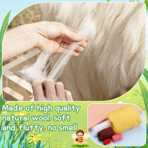 ชุดอุปกรณ์ทำเฟลต์ไหมพรมรูปผึ้งน่ารัก ชุดงานฝีมือทำเฟลต์ ทำสัตว์จากไหมพรม ทำมือ - Product Image 6