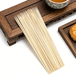 Bamboo Skewers Natural 2.5mm Round For BBQ Grilling Meat - Product Image 4