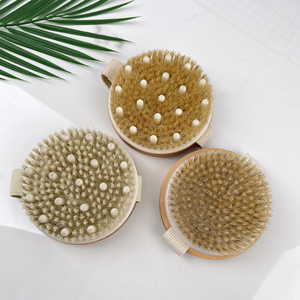 <span class=keywords><strong>Spazzola</strong></span> da bagno in legno con Logo personalizzato all'ingrosso <span class=keywords><strong>spazzola</strong></span> anti <span class=keywords><strong>cellulite</strong></span> setole di cinghiale esfoliante <span class=keywords><strong>spazzola</strong></span> per il corpo a secco logo - Product Image 3
