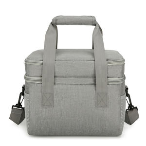 <span class=keywords><strong>Sac</strong></span> isotherme double couche en polyester imperméable grande capacité avec logo personnalisé – Idéal pour le déjeuner et les pique-niques – Offre spéciale - Product Image 3