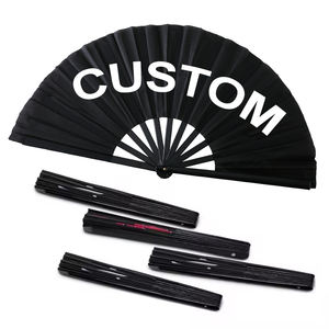 Ventaglio Pieghevole in Bambù da 13 <span class=keywords><strong>Pollici</strong></span>, Stile Classico, Colori Misti, con Logo Personalizzato, Ideale per Danza - Vendita Calda - Product Image 1