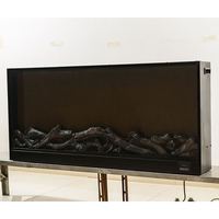 Intérieur décoratif moderne meilleure dynamique de simulation élevée effet de flamme contrôle de synchronisation décor en médaillon de feu cheminée électrique