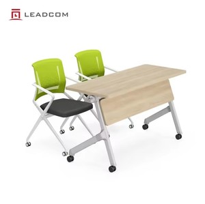 Escritorio Plegable de Acero LEADCOM LS-424AS con Marco de Mesa Abatible para Uso en Oficinas y Aulas Escolares - Product Image 3