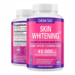 Gomitas avanzadas de L-glutatina con colágeno, suplemento alimenticio para blanquear la piel saludable para adultos, dosis de cápsula de tono de piel ligera - Product Image 1