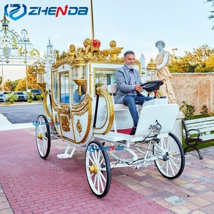 Décoration de Noël en plein air : Chariots de chevaux électriques / Voitures de chevaux / Calèches royales pour touristes - Product Image 5