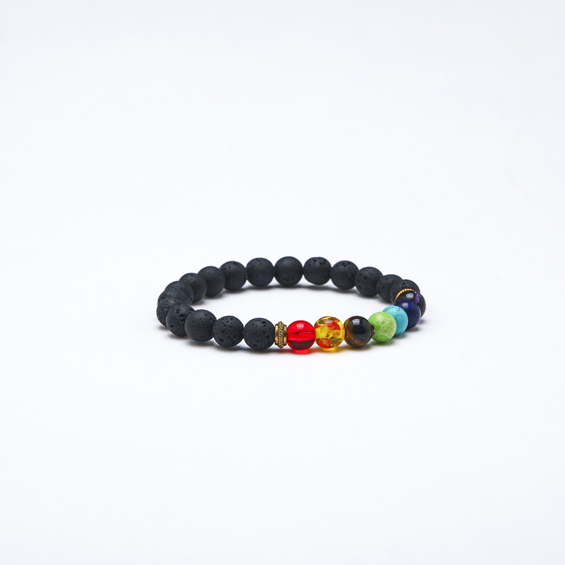 8mm volcanic rock with 7 colors
