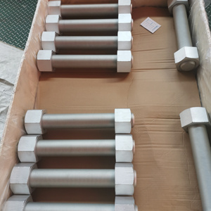 Chất lượng cao ANSI A193 B7 Metric Kích thước UNC <span class=keywords><strong>8un</strong></span> dacromet tráng đầy đủ chủ đề <span class=keywords><strong>Stud</strong></span> <span class=keywords><strong>Bolt</strong></span> với 2h nặng Hex Nuts - Product Image 2