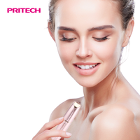 PRITECH Rasoir Électrique Portable Indolore pour le Visage, Épilateur Facial pour Femmes, Rasoir Lèvres Effet Rouge à Lèvres pour les Poils de Pêche, du Menton et du Haut des Lèvres