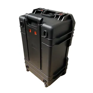 PP-G9650 Large Protective Instrument Heavy Duty Customize Color Hard Plastic Carrying Case With Wheel