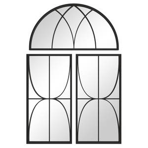 Nuevo diseño de decoración de lujo, <span class=keywords><strong>espejo</strong></span> de <span class=keywords><strong>ventana</strong></span> de Metal negro, decoración de pared, muebles de habitación modernos, <span class=keywords><strong>espejo</strong></span> de pared con forma arqueada - Product Image 3