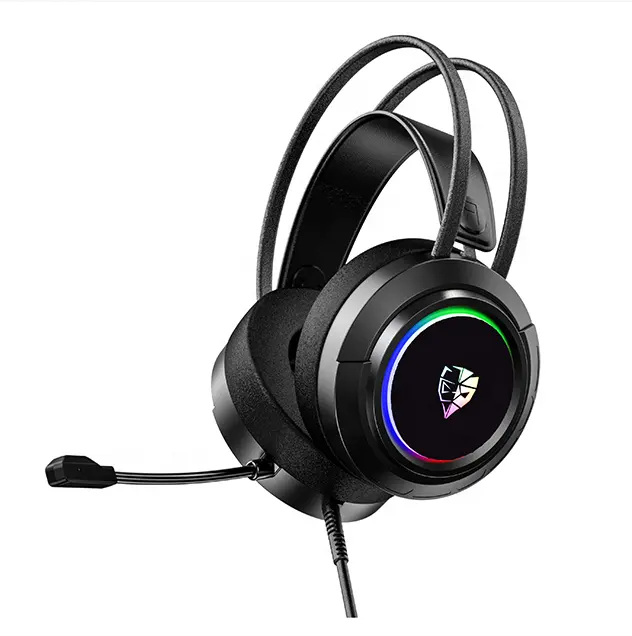 नई हेडबैंड Gamer Headphones खेल इयरफ़ोन 3.5mm आरजीबी एलईडी प्रकाश पीसी गेमिंग हेडसेट के लिए PS5 PS4 XBOX 360