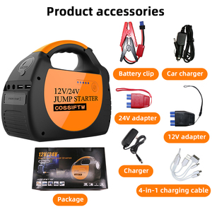 1600A Siêu Công Suất Xe Tải Nhảy Khởi Động Nhiệm Vụ Nặng Nề Xe Tải 12/24 Volt Nhảy Khởi Động Pin Xe Nhảy Khởi Động 24 V - Product Image 4