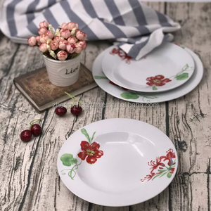 Оптовая продажа, набор керамических тарелок для супа белого цвета, 18 шт. - Product Image 2