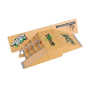 Kit per Skatepark, Hometall Set di 5 Pezzi per Skatepark con <span class=keywords><strong>Rampa</strong></span> per Finger Skateboard, Accessori per Allenamento Ultimate Parks - Product Image 4