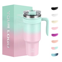 Nuevo Vaso Térmico de Acero Inoxidable de Doble Pared, Personalizado, a Prueba de Fugas, con Tapa 2 en 1