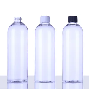 Botellas de plástico transparente PET con tapa a prueba de niños 30 50 60 80 100 120 150 200 250 500 650 750 1000 ml