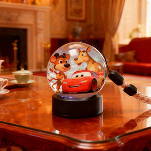 Boule de Verre à Mémoire Vidéo 3D DIY, Écran <span class=keywords><strong>Pixel</strong></span> 2,7 pouces, Lecteur Vidéo 4 Go, Lampe Sphérique Artistique en Verre <span class=keywords><strong>pour</strong></span> Cadeau, Fête, Décoration Intérieure - Vente Chaude - Product Image 2