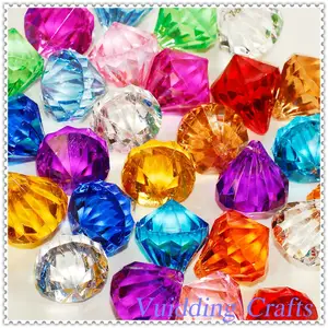 Colorful Acrylic Diamond Pendant Scatter For Wedding Decoration