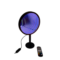 Lampe tunnel infini à succès – Lumière sensorielle 3D à miroir infini, veilleuse intelligente RGB LED pour décoration de bureau et de maison