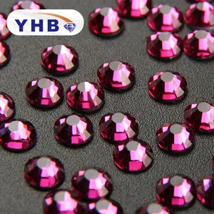 Yhb Factory Crystal Rhinestone Dress Straps Dmc Czech Hot Fix Flatback Rhinestone Wholesale Stone