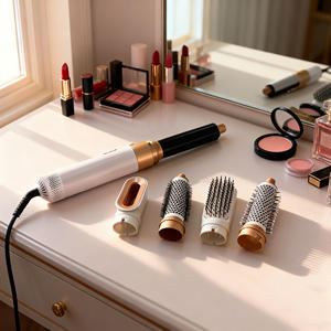 LOGO personnalisé Sèche-cheveux à <span class=keywords><strong>brosse</strong></span> à air chaud 5-en-1 à moteur à courant alternatif ionique avec ventilateur puissant <span class=keywords><strong>Lisseur</strong></span> et Styler pour la coiffure - Product Image 3