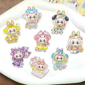 Phim hoạt hình Kawaii vui thỏ bộ lạc lãnh đạo nhựa quyến rũ cho rác trường hợp điện thoại DIY tóc Clip phụ kiện - Product Image 2