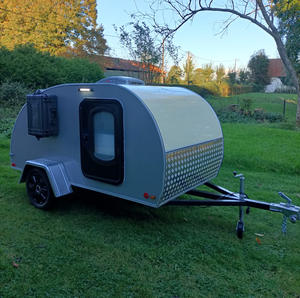 Portes de remorque en forme de larme à <span class=keywords><strong>coin</strong></span> rond populaires chaudes 650x900mm portes d'entrée en aluminium pour les campeurs en forme de larme avec portes moustiquaires intérieures - Product Image 4