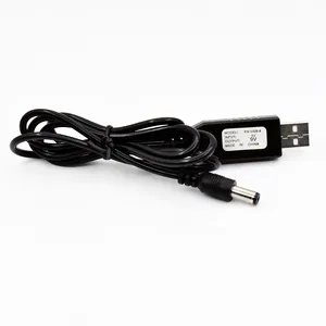 Kabel Step Up Pengisi Daya DC Kabel USB Power Boost Line DC 5V Ke DC 9V 12V 5.5*2.5/2.3/2.1/2.0 3.5*1.35/1.3/1.1/1.0 MM Konektor USB