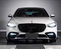 Kit bodi kualitas tinggi untuk mercedes-benz s-class W223 Diffuser, suku cadang mobil serat karbon Tuyere Auto bibir depan gaya B Upgrade
