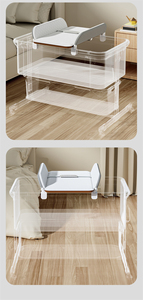 Table à langer portable, station de change pliable <span class=keywords><strong>pour</strong></span> bébé avec ceinture de sécurité, unité de soins <span class=keywords><strong>pour</strong></span> bébés nouveau-nés et <span class=keywords><strong>tout</strong></span>-petits - Product Image 6