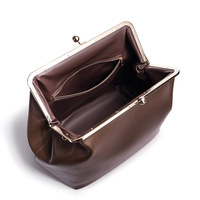 Sac à main MJ Retro Clip Flap Vintage pour femme, grande capacité, portable, en PU, style coquille