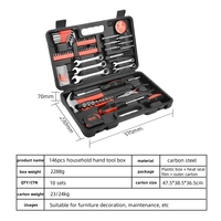 Fabricant Boîte à outils à main multifonctionnelle 146 pièces Kit d'outils de réparation professionnel pour le matériel ménager