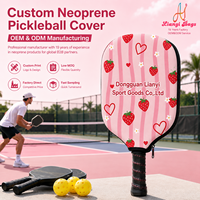 Housse de raquette de pickleball personnalisée en petite série, forme existante avec votre logo, faible MOQ, manchon en néoprène, fournisseur d'usine