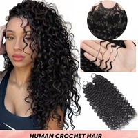 Cabello Humano 100% Natural para Trenzas de Ganchillo, Rizado Birmano Profundo de Lujo, Venta al Por Mayor # 30 # 27 Plumas de Cabello Ondulado para Trenzar
