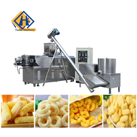 Ligne de traitement automatique industrielle pour la fabrication de snacks soufflés au maïs, machine extrudeuse