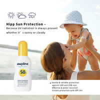 Crème solaire au zinc écologique en marque propre, SPF 50 UVA/UVB, spray imperméable pour adultes, certifié MSDS