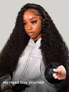 Parrucca Loose Deep Wave con Cordoncino Regolabile, 13x4 HD Trasparente, 100% <span class=keywords><strong>Capelli</strong></span> Umani Vergini Remy Cambogiani, con Piccola Attaccatura Naturale - Product Image 1