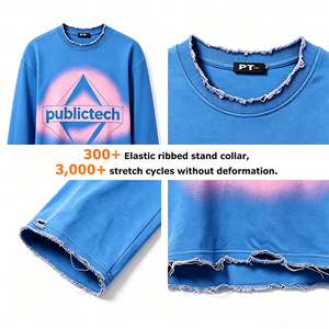 2026 Trend Custom Screen Print Unisex 100% Cotton Street Wear Distress Round-neck Graphic Letters Digital Print T-Shirt for Men - Product Image 2