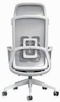 Chaise de bureau ergonomique de direction avec base pivotante réglable en hauteur, dossier en maille moderne et fonction de levage