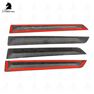 Carbonio a secco 4 pezzi rifiniture per porte interne decorazione auto parti per undicesimo tipo civico <span class=keywords><strong>R</strong></span> 2022 + - Product Image 4