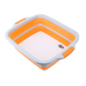 Cesta <span class=keywords><strong>de</strong></span> <span class=keywords><strong>Silicona</strong></span> 3 en 1 <span class=keywords><strong>de</strong></span> 8L, 16L y 30L, Plegable, para Cortar, Lavar y Preparar Alimentos, con Tapa, para Picnics y Campamentos al Aire Libre - Product Image 4