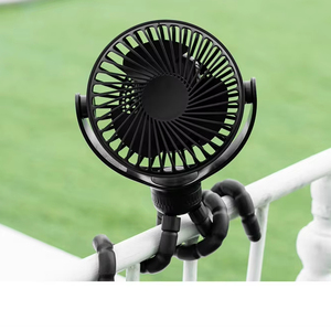 Cubierta desmontable de mano para uso en múltiples escenarios, ventilador para cochecito de bebé, ventilador de refrigeración inteligente para caminar, acampar, trabajar, colgar, forma de pulpo - Product Image 1