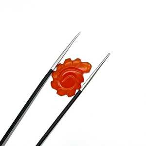 Genuina cornalina elegante tallada a mano Efecto Estrella cuentas de concha forma de concha de Caracol piedra preciosa azul encanto de concha marina Natural - Product Image 5